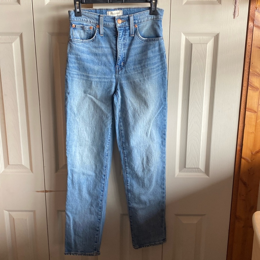 Madewell Classic HighRise Straight Leg 5-pockets Denim Jeans Size 25
